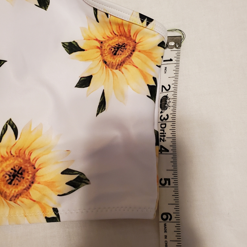 Zaful Sunflower Bathing Suite Top - Picture 6 of 6